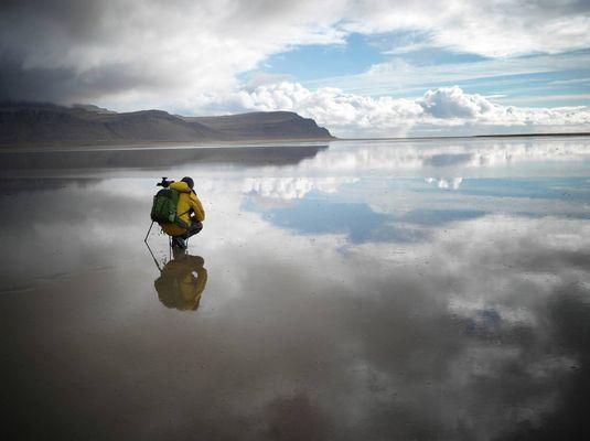 Instructor Toby Gelston in Westfjords, Iceland