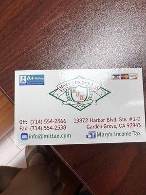 Mary's Income Tax Service