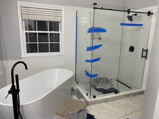 Shower glass