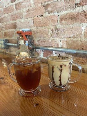 Sweet tea and Cold brew of coconut candy