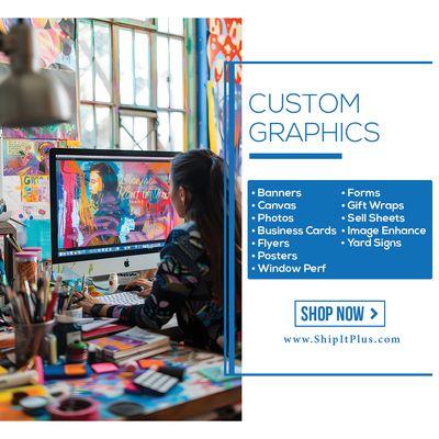 On-Site Custom Graphics Designer- Business Cards, Flyers, Posters, and More