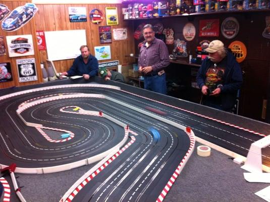 Tuesday night 1/32 slot car racing