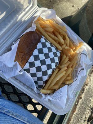 Cheeseburger and Fries To-Go