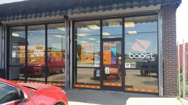 We are located in the Boost Mobile Store. Come get your free service and aa free phone. Plan rates as low as $1.00