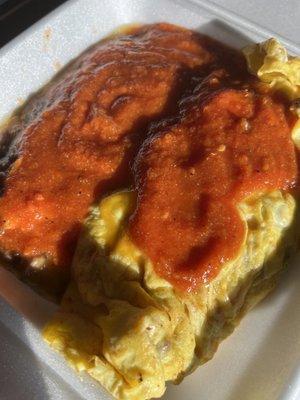 Fiesta omelette with Ranchero and sausage