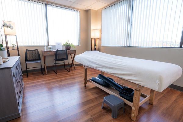 One of four treatment rooms.