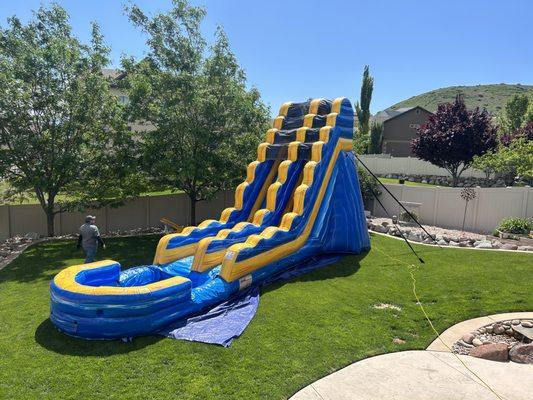 Melting waterslide 19 ft