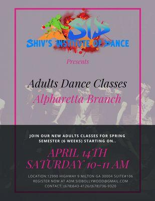 Introducing Our Adults Bollywood Dance classes.