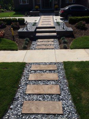 floating steppingstone walkway