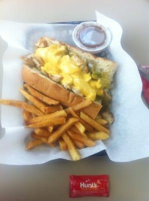 Chicken cheesesteak $4.95 on Friday