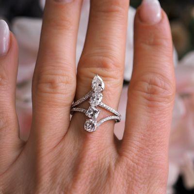 Diamond cocktail ring