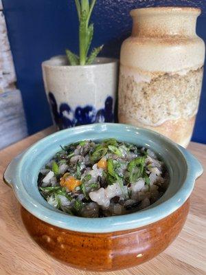 Mushroom and Wild Rice Risotto (vegan)