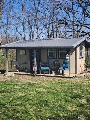 This is the she shed that they built for me.