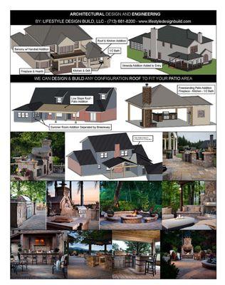 Thinking about an Outdoor Kitchen or Covered Outdoor Living Area? Call us to get started on your Design. We can do the complete project.