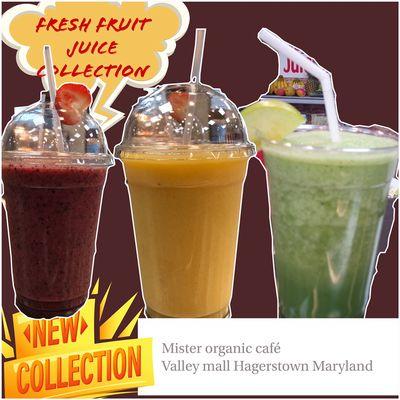 Fresh fruit juice collection