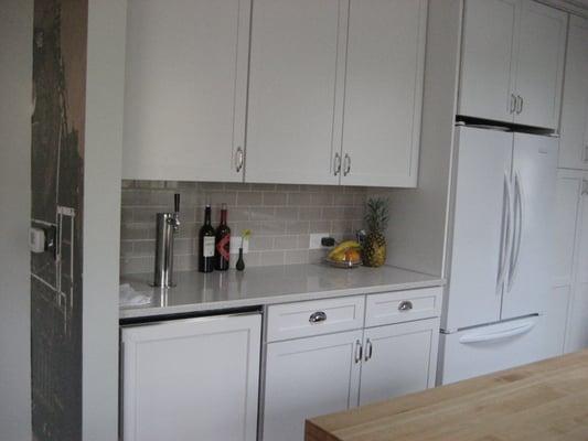 2013 Broadhurst Architects designed kitchen with built-in kegerator