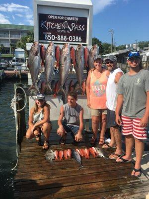 10 hour trip! Amberjack, triggerfish, mingo snapper