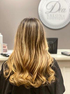 Beautiful Balayage by Roza at Dea Salon, the best salon near you in Roswell