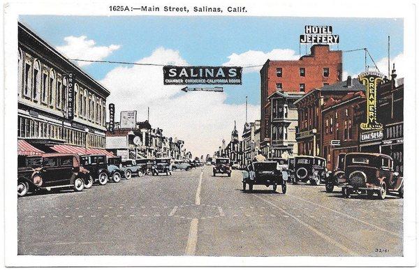 Vintage Salinas Old Town Area Postcard