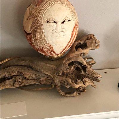 Carved Ostrich Egg