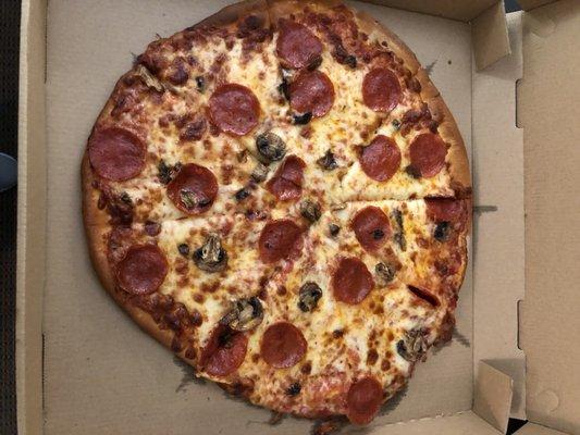 Large 2-topping pizza