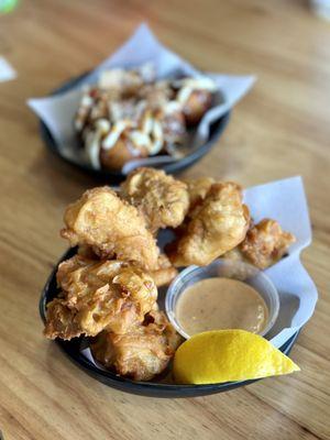 Karaage: the batter reminded me of fish and chips and not the traditional Japanese kind