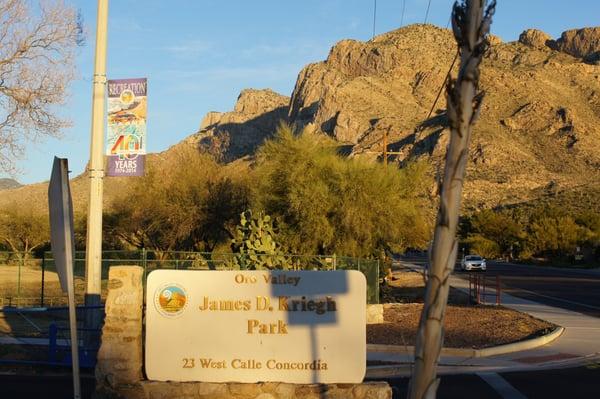 Street Entrance to Aquatic Center