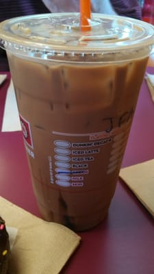 Jamocha fudge almond iced coffee