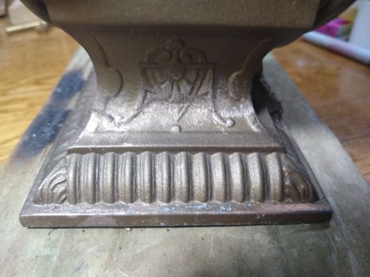 Pot metal base after restoration