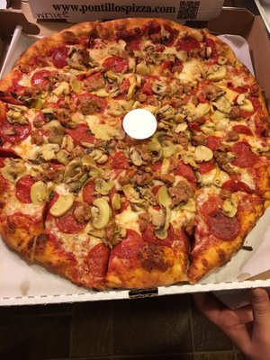 Large pepperoni/mushroom