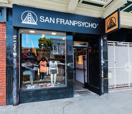 The front of San Fanpsycho on Haight-Ashbury