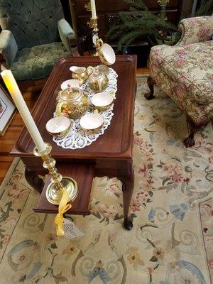 An occasionally useful mahogany occasional table