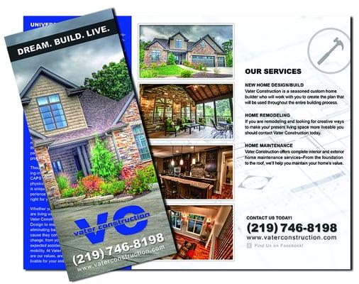 Vater Construction Tri Fold Brochure