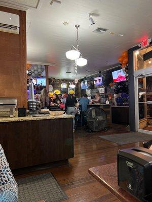 Bar area. Dinner and it smells great!!