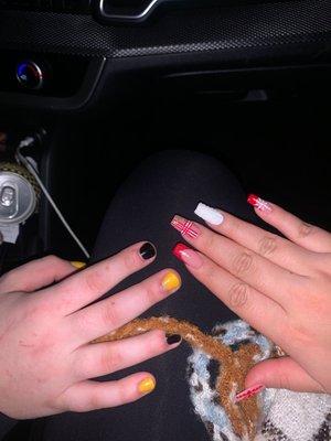 Mine and my bf's nails