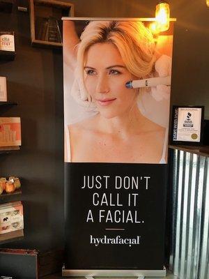 We now provide the HydraFacial!  Reduce signs of aging as well as fine lines and wrinkles!