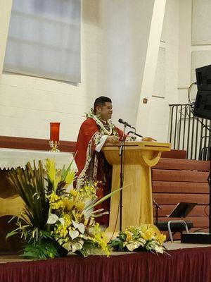 Father EJ gave an inspirational address!