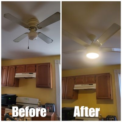 Ceiling fan replacement!