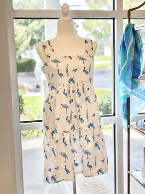 Dresses are designed and sewn in Pawleys Island.