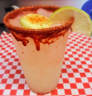 Agua Fresca Limeade with Chamoy and Tajin