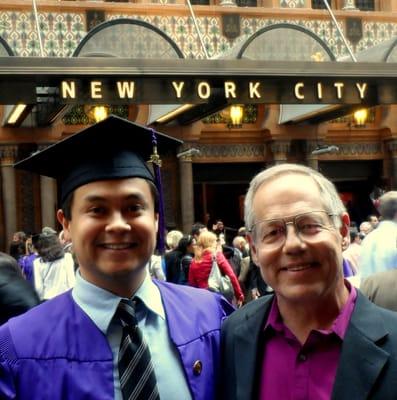 Larry, the owner of SureYouCan, and his son, Tim.