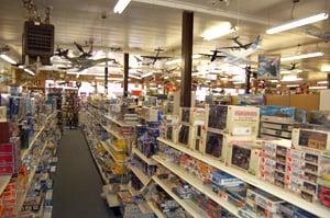 Inside J-Bar Hobbies in Tecumseh Michigan