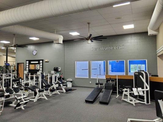 We are located at 4 Cougar Drive, inside Our Health Club and Spa!