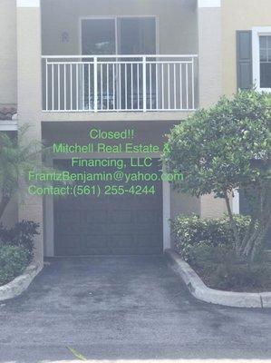 Property Type: Condo Location: West Palm Beach Rooms: Two Bedrooms/ Two Bathrooms/ With Balcony & Garage Rented: 1600 Upgraded!!