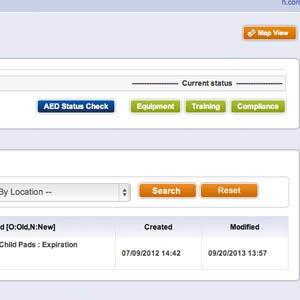 Premedics Sync client location to verify the AED Sync status.