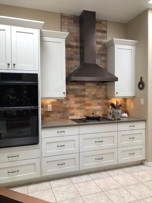 Custom cabinets and tile design