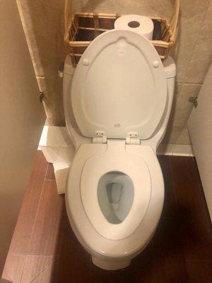 A toilet seat within a toilet seat for toddlers