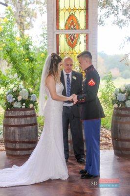 Ceremony in our open-air chapel.