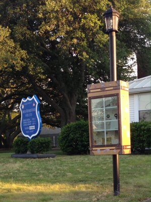 Come by a grab a book from our new Little Free Library!