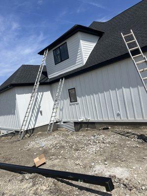 Complete gutter job on new construction home